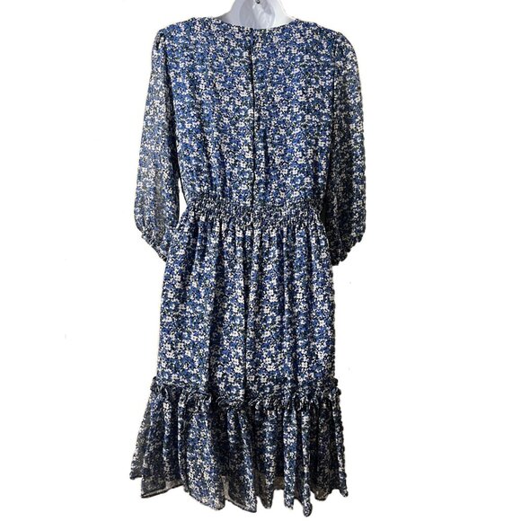 Just Taylor Floral Print Chiffon Dress, Size 10 - Picture 2 of 12